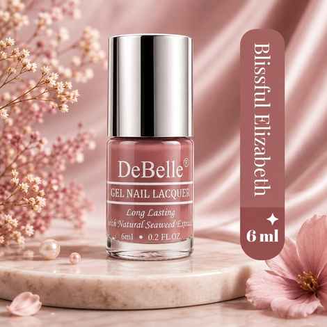 Buy DeBelle Gel Nail Lacquer Blissful Elizabeth (Light Pink Mauve) - (6 ml) - Purplle