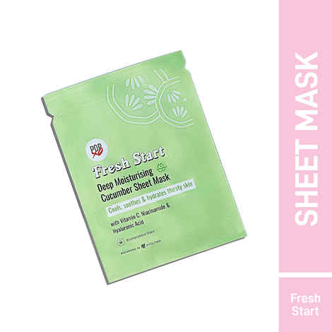 Buy Myglamm Popxo Fresh Start Deep Moisturising Cucumber Sheet Mask-25 ml - Purplle