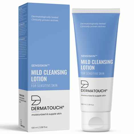 Buy DERMATOUCH Mild Cleansing Lotion for Sensitive Skin | Gentle Cleanser for Men & Women |Moisturized, & Supple Skin- 100 ml - Purplle
