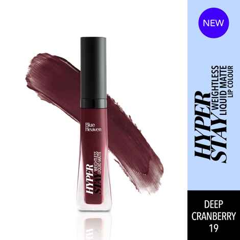 Buy Blue Heaven Hyperstay Weightless Liquid Matte Lipcolor, Deep Cranberry -19, 6ml - Purplle