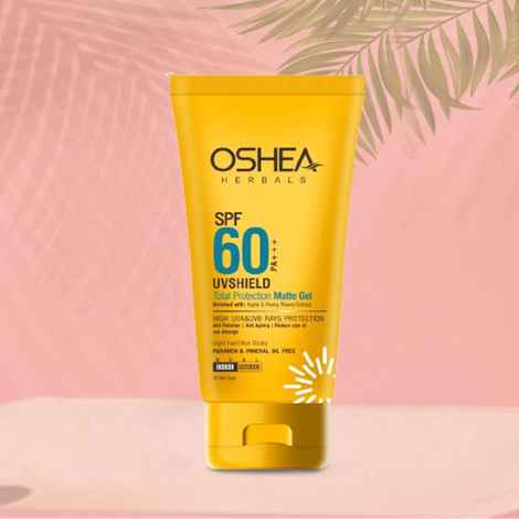 Buy Oshea Herbals UVSHIELD Total Protection Matte Gel SPF-60 PA+++ - 60 gm - Purplle