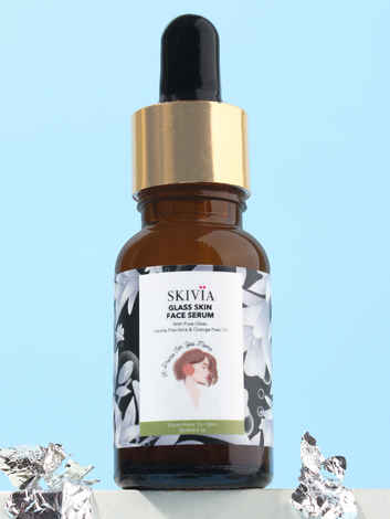 Buy Skivia Glass Skin Mini Face Serum with Pure Silver & Vanilla Planifolia - 15 ml | Nourishes Skin | Makes Skin Healthy & Luminious - Purplle