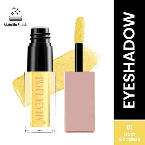 Buy Swiss Beauty Metallic Liquid Eyeshadow - 1 Gold Gooddess (3 ml) - Purplle