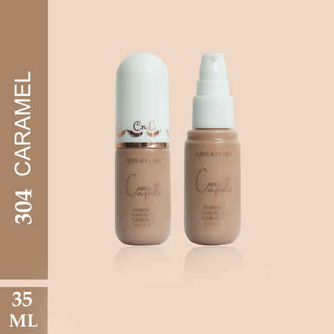 Cuffs N Lashes Cover Capsule Hydrating Foundation, Caramel 304 - 35 ml