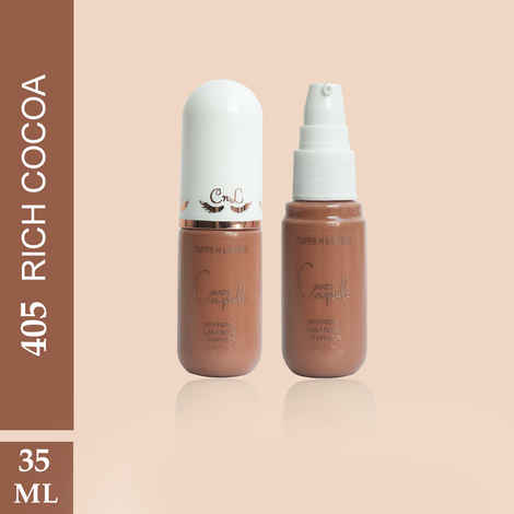Buy Cuffs N Lashes Cover Capsule Hydrating Foundation, Rich Cocoa 405 - 35 ml - Purplle