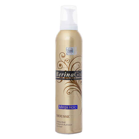 Berina gold mega hold -  Hair Mousse, 300Ml