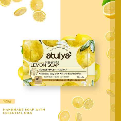 Buy Atulya Lemon Soap 75gm - Purplle