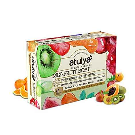 Buy Atulya Mix Fruit Soap 75gm - Purplle
