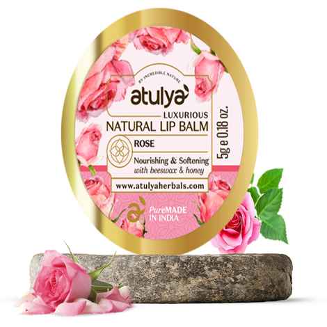 Buy Atulya Rose Lip balm 5 gm - Purplle