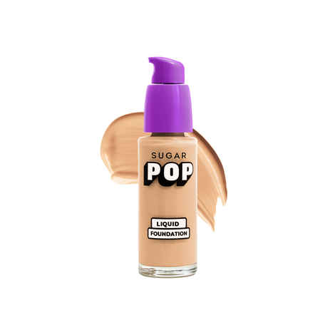 Buy SUGAR POP Liquid Foundation - 03 Walnut - 30 ml | Water Resistant | Lasts Upto 10 Hrs | Super Matte | Full Coverage - Purplle