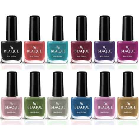 Buy bq BLAQUE New HD Shine Pastel Color Nail Polish Combo Set of 12 Pcs (#205) - Purplle