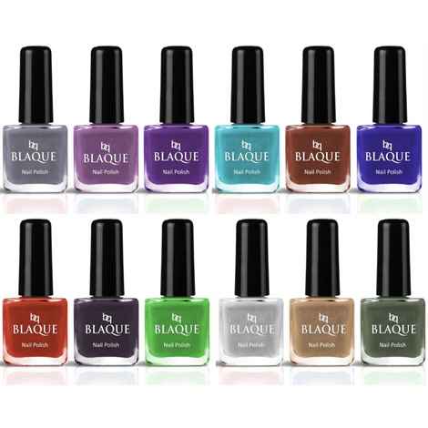 Buy bq BLAQUE Color Rich Toxic Free Perfection Shine Nail Polish Set of 12 Pcs (#220) - Purplle