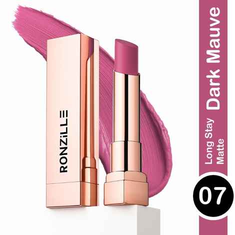 Buy Ronzille RC Long Stay Creamy Matte Lipstick With Intense Colour -07 - Purplle