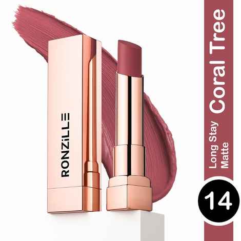 Buy Ronzille RC Long Stay Creamy Matte Lipstick With Intense Colour -14 - Purplle