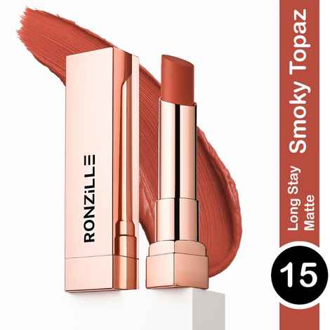 Buy Ronzille RC Long Stay Creamy Matte Lipstick With Intense Colour -15 - Purplle