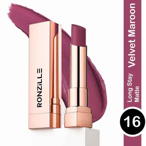 Buy Ronzille RC Long Stay Creamy Matte Lipstick With Intense Colour -16 - Purplle