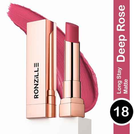 Buy Ronzille RC Long Stay Creamy Matte Lipstick With Intense Colour -18 - Purplle