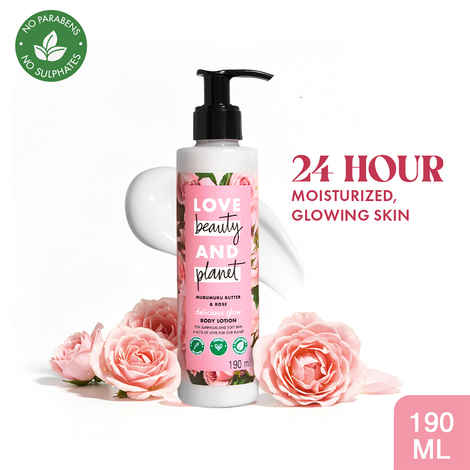 Buy Love Beauty & Planet Murumuru Butter & Rose Body Lotion (190 ml) - Purplle