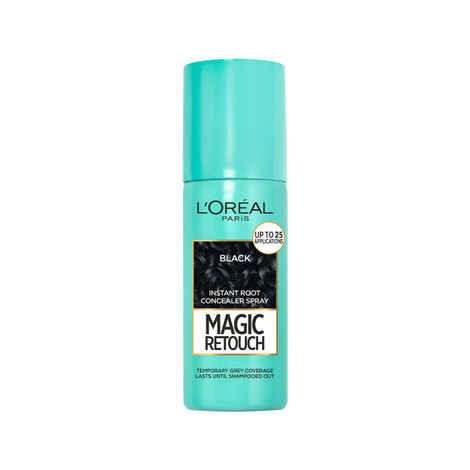 Buy L'Oreal Paris Magic Retouch Instant Root Concealer Spray - Black 75 ml -For All Hair Types - Purplle