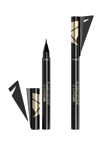 Buy L'Oreal Paris Flash Cat Eye Eyeliner - Black (0.6 g) - Purplle