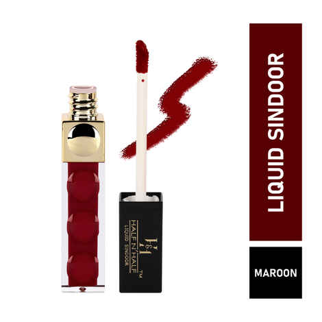 Buy Half N Half Sparkling Liquid Sindoor Water Proof, Maroon, (7 ml) - Purplle