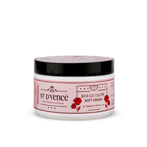 Buy ST. DVENCE Rouge Glow Soft Cream- 24hr of Intense Moisturization | Non Greasy | Lightweight | Paraben & Mineral Oil Free - 200 gm - Purplle