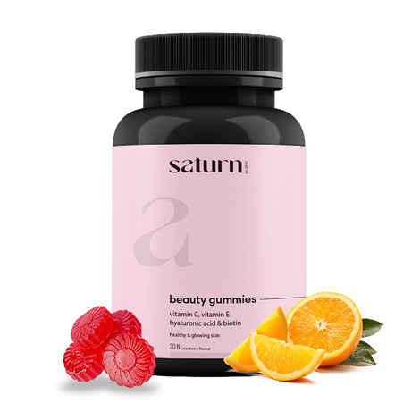 Buy Saturn by GHC Beauty Gummies (30N - Pack of 1) with Vitamin C & E for Skin Glow - Purplle