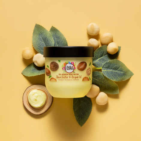Buds & Berries Oil Nourish Shea Butter and Argan Oil Body Butter for Intense Hydration (200 ml)