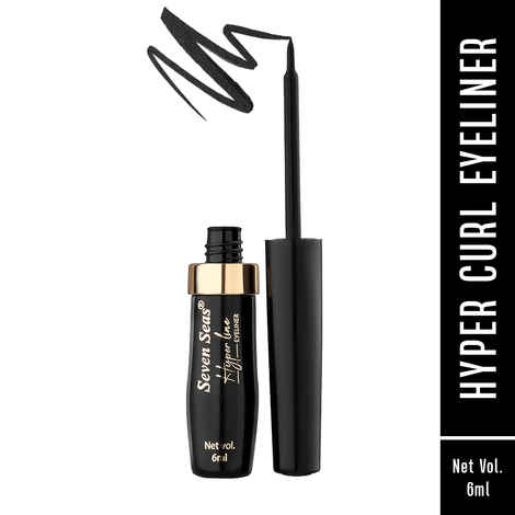 Buy Seven Seas Hyper Line Black Eyeliner Smudge Proof Water Proof (6ML) - Purplle