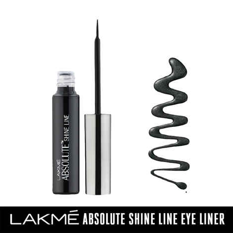 Buy Lakme Absolute Shine Liquid Eye Liner - Black (4.5 ml) - Purplle