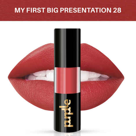 Buy Purplle Ultra HD Matte Liquid Lipstick, Pink, My First Big Presentation 28 (4.8 ml) | Highly Pigmented | Non-drying | Long Lasting | Easy Application | Water Resistant | Transferproof | Smudgeproof | (4.8 ml) - Purplle