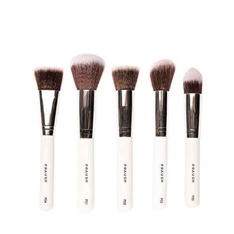 Buy PRAUSH BEAUTY (Formerly Plume) Essentials Face Brush Set - 5 Pcs - Purplle