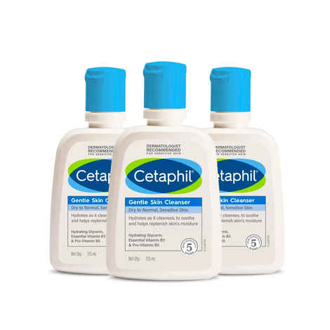 Buy Cetaphil Gentle Skin Cleanser (125 ml) - Pack of 3 - Purplle