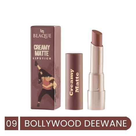 Buy bq BLAQUE Silky Glide Creamy Matte Lipstick Shade # 9 (Bollywood Surprise 3.2g) - Purplle