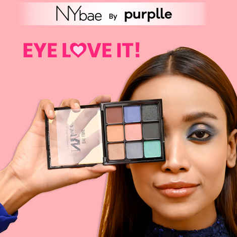 Buy NY Bae Eye Love Eyeshadow Palette - Midnight Magic 01 (9 gm) | 9 In 1 Palette | Black | Matte & Shimmer | Rich Colour | Long Wear | Super Blendable - Purplle