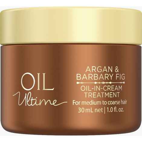 Buy Schwarzkopf Professional Oil Ultime Oil-in-Cream Treatment with Argan and Barbary Fig Oil 30ml - For medium to Coarse Hair - Purplle
