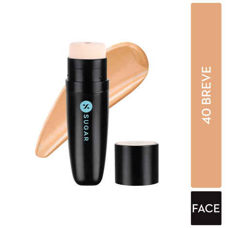 Buy SUGAR Cosmetics Aquaholic Hydrating Foundation | Full Coverage | For All Skin Types | With Built-In Cushion Applicator | 30 gm - 40 Breve - Purplle