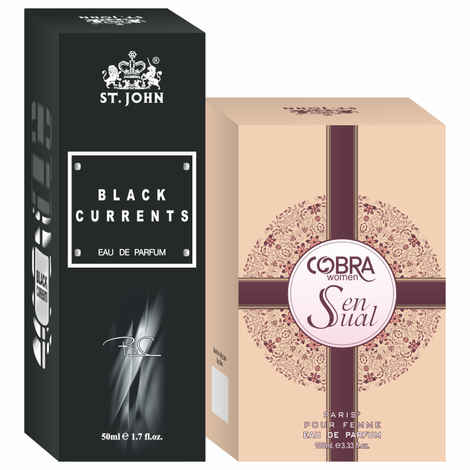 Buy St John Cobra Sensual 100 ml & Black Current 50 ml Body Perfume Combo Gift Pack Eau de Parfum - 150 ml (For Men & Women) - Purplle