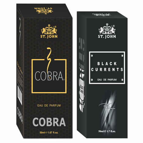 Buy St John Cobra 50 ml & Black Current 50 ml Body Perfume Combo Gift Pack Eau de Parfum - 100 ml (For Men & Women) - Purplle