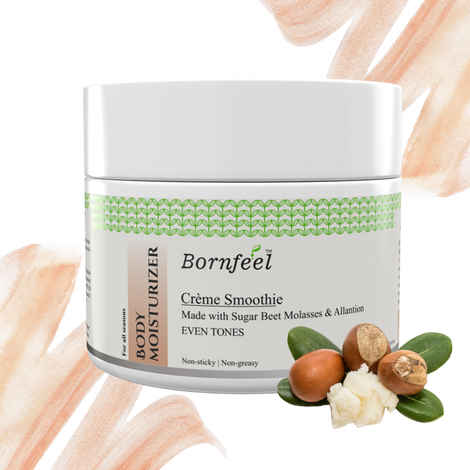 Buy Bornfeel Creme Smoothie All Season Body Moisturizer | Sugar Beet Molasses & Allantion | 200 grams | Paraben & Sulphate Free - Purplle