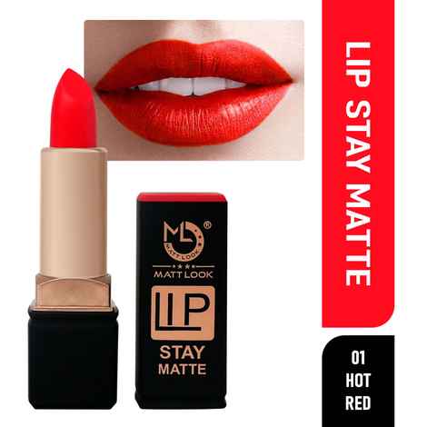 Buy Mattlook Stay Matte Lipstick , Hot-Red (3.5 gm) - Purplle
