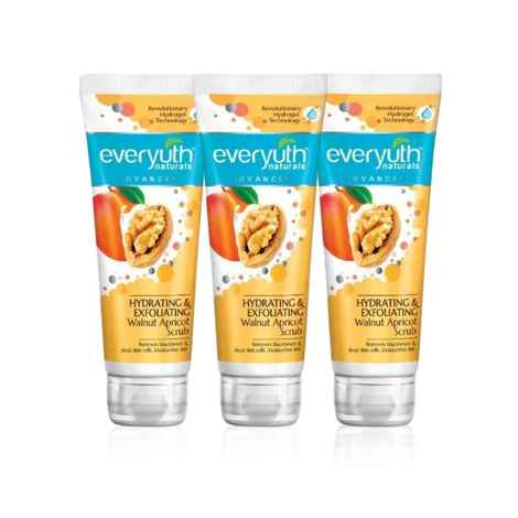 Buy Everyuth Naturals Advanced Hydrating & Exfoliating Walnut Apricot Scrub with Hydrogel Technology (50 g) - Pack of 2 - Purplle