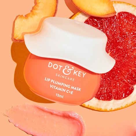 Buy Dot & Key Lip Plumping Mask Vitamin C + E with Blood Orange & Nectarine |15 ml - Purplle