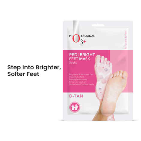 Buy O3+ Pedi Bright Feet Socks Cream Mask - 1 Pc - Purplle