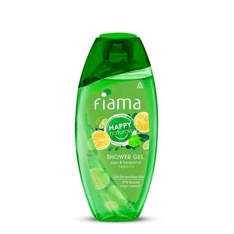 Buy Fiama Happy Naturals Body Wash Shower Gel, Yuzu and Bergamot, 250ml, Body Wash for Women & Men with Skin Conditioners for Moisturised Skin - Purplle