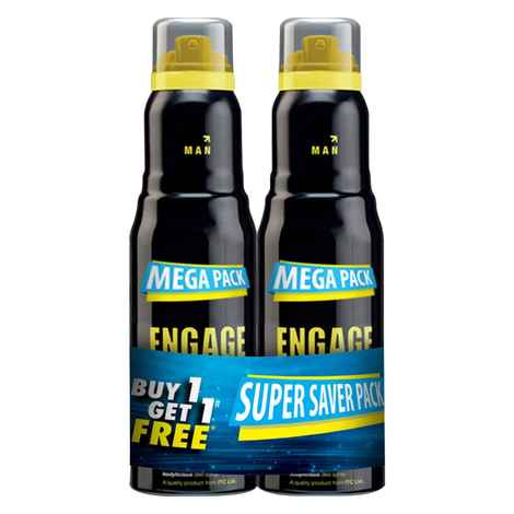 Engage Urge Perfume, Citrus and Woody, Skin Friendly, 220 ml, Pack of 2