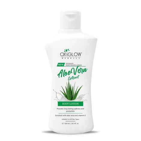 Buy OxyGlow Herbals Aloe vera Extract Fruit Body Lotion|Long Lasting Softness & Protection|Enriched With Aloe Vera & Vitamin E - Purplle