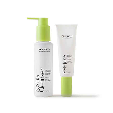 Buy FAE Beauty Daily Morning Face Care Combo with Face Cleanser & SPF 50+ Sunscreen | Gentle Face Wash & Lightweight No White Cast SPF | Broad Spectrum UVA & UVB Protection | For All Skin Types - Purplle