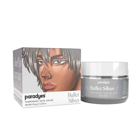 Buy Paradyes Bullet Silver Temporary One Wash Hair Color 45 gm - Purplle