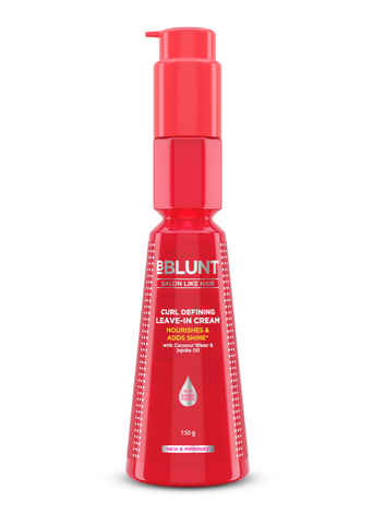 Buy BBLUNT Curl Defining Leave-In Cream For Curly Hair, Leave-In Conditioner For Frizzy, Dry, Wavy Hair, Defines Curls and Gives Nourished Shiny Curly Hair, With Shine Tonic - 150 g - Purplle